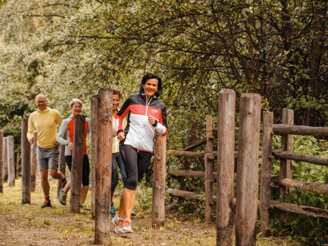 Jogging is a group sport at Jagdhof